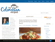 Tablet Screenshot of mycolombianrecipes.com